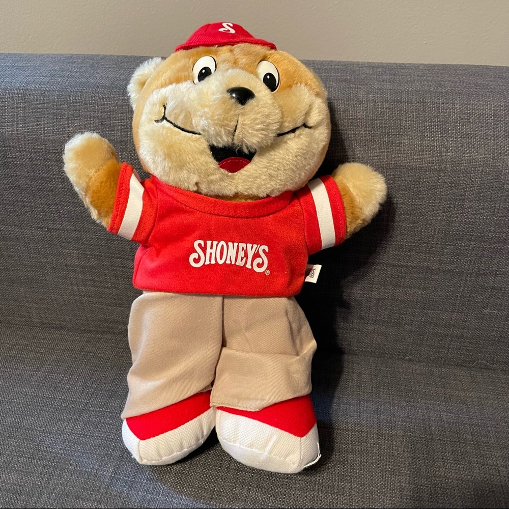 Shoney's Bear Plush 12" Shoneys Restaurant Stuffed Animal
